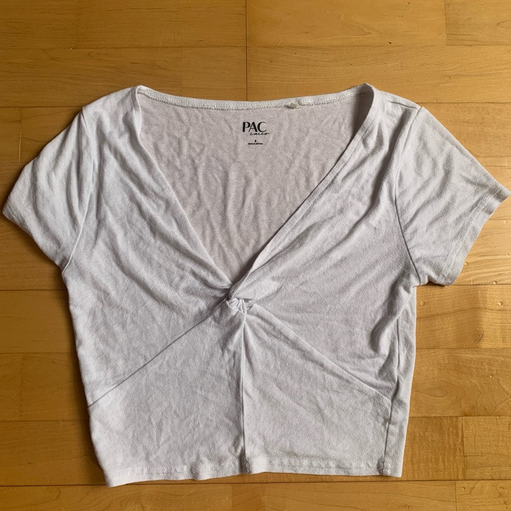 White crop top